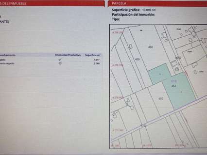 Parcela rústica en venta en Villena