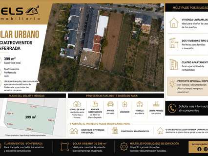 Parcela rústica en venta en Ponferrada