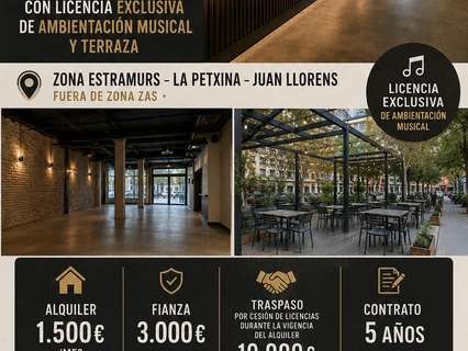 Local comercial en alquiler en Valencia