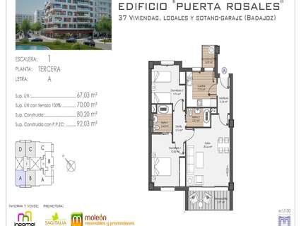 Apartamento en venta en Badajoz