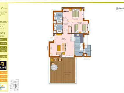 Apartamento en venta en Badajoz