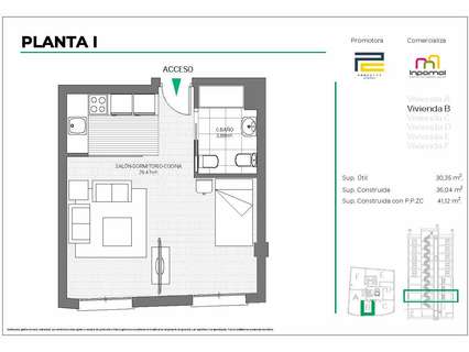 Estudio en venta en Badajoz