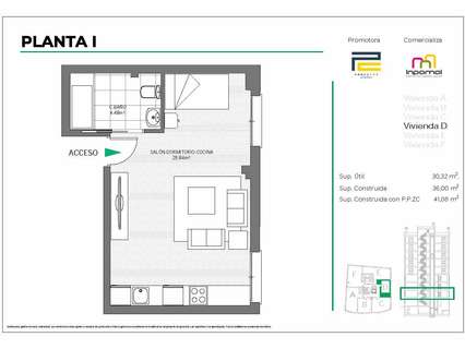 Estudio en venta en Badajoz