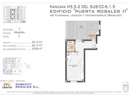 Estudio en venta en Badajoz