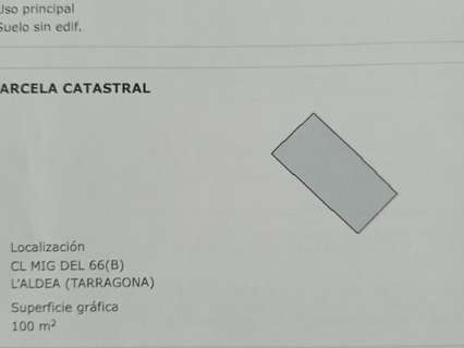 Parcela rústica en venta en L'Aldea