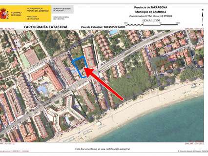 Parcela rústica en venta en Cambrils