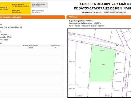 Parcela urbana en venta en Tudela de Duero