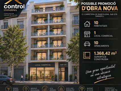Parcela urbana en venta en Sabadell
