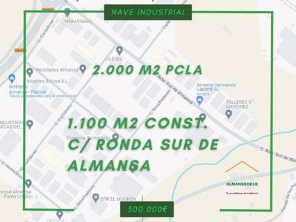 Nave industrial en venta en Almansa