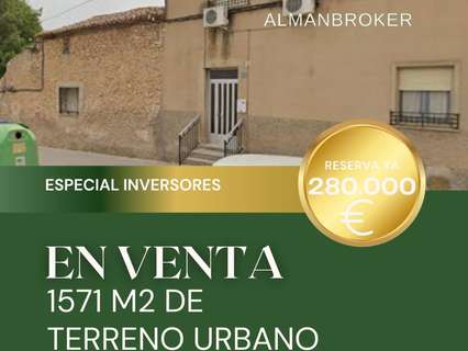 Parcela urbana en venta en Almansa