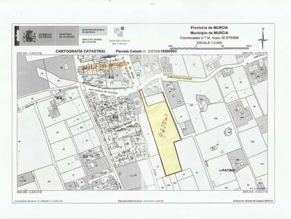 Parcela rústica en venta en Murcia