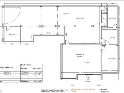 Local comercial en alquiler en Santa Coloma de Gramenet