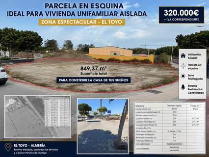 Parcela urbana en venta en Almería