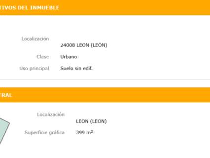 Parcela en venta en León