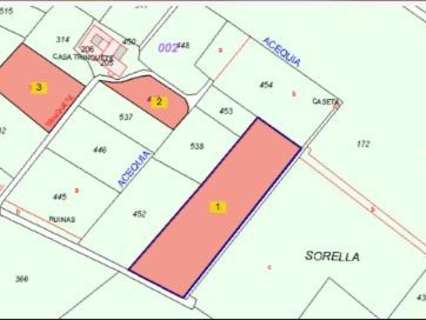 Parcela rústica en venta en Almoines