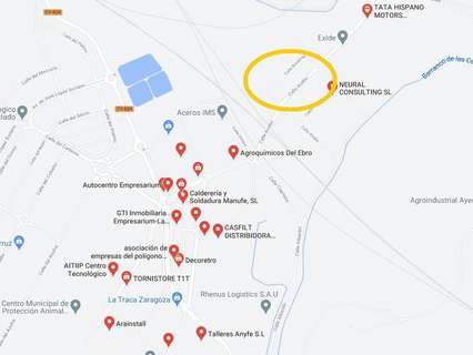 Parcela industrial en venta en Zaragoza