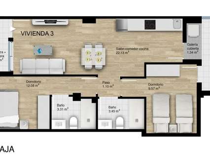 Planta baja en venta en Elche/Elx