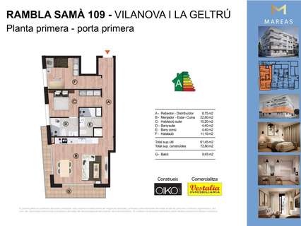 Piso en venta en Vilanova i La Geltrú