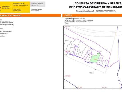 Parcela rústica en venta en Albuñol