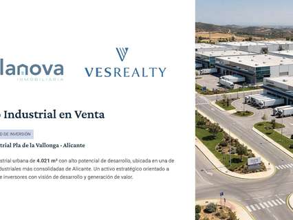 Parcela industrial en venta en Alicante