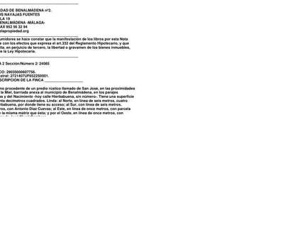 Parcela rústica en venta en Benalmádena rebajada