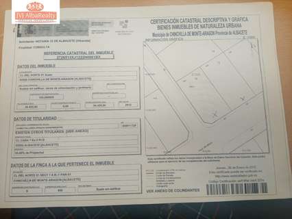 Parcela rústica en venta en Chinchilla de Monte-Aragón