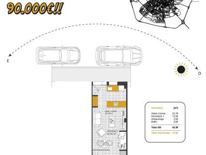 Apartamento en venta en Badajoz