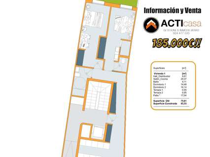 Apartamento en venta en Badajoz