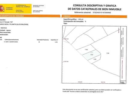 Parcela rústica en venta en Felanitx