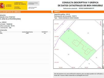 Parcela rústica en venta en Jerez de la Frontera