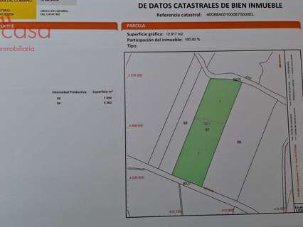 Parcela rústica en venta en Espirdo