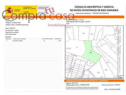 Parcela rústica en venta en Espirdo