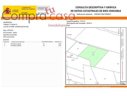 Parcela rústica en venta en Espirdo