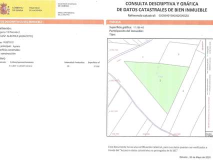 Parcela rústica en venta en Alborea