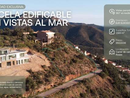 Parcela urbana en venta en Roses