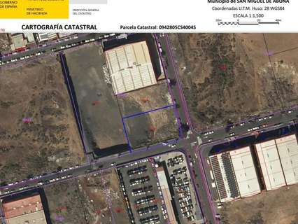 Parcela industrial en venta en San Miguel de Abona