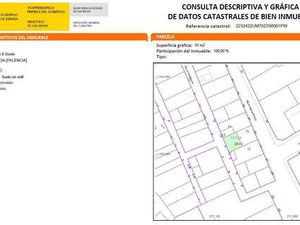 Parcela urbana en venta en Palencia