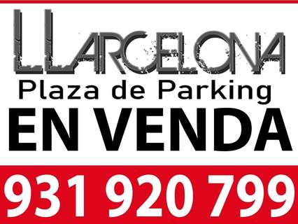 Plaza de parking en venta en Barcelona