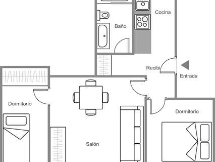 Apartamento en venta en Calpe