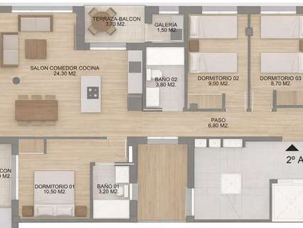 Piso en venta en Elda