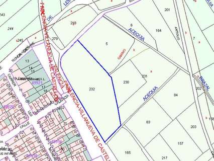 Parcela urbana en venta en Villanueva de Castellón
