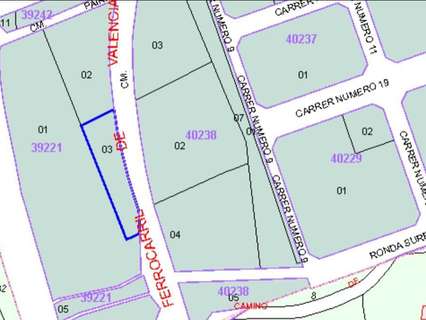 Parcela urbana en venta en Alberic