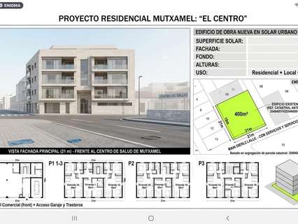 Parcela urbana en venta en Mutxamel