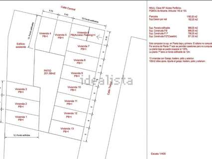 Parcela urbana en venta en Alicante
