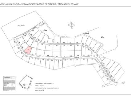 Parcela urbana en venta en Sant Pol de Mar