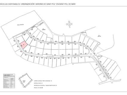 Parcela urbana en venta en Sant Pol de Mar