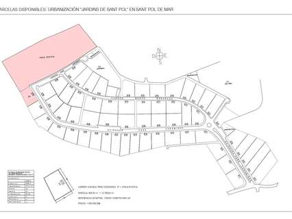 Parcela urbana en venta en Sant Pol de Mar