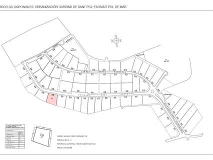 Parcela urbana en venta en Sant Pol de Mar