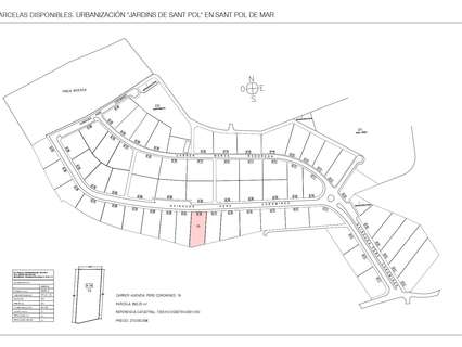Parcela urbana en venta en Sant Pol de Mar