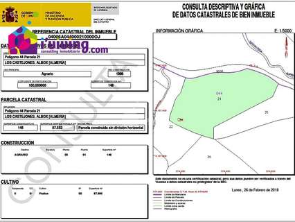 Parcela en venta en Albox zona La Loma